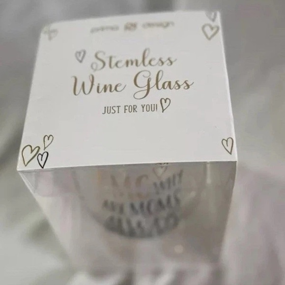 Stemless Wine Glass  “OMG Why Are moms always right” New - Picture 2 of 4